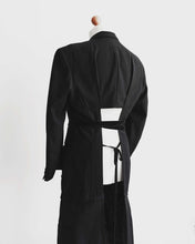 Load image into Gallery viewer, Black Classic Coat with Open Back
