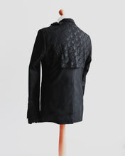 Load image into Gallery viewer, Black Decadent Jacket with Handmade Pleated Sleeves
